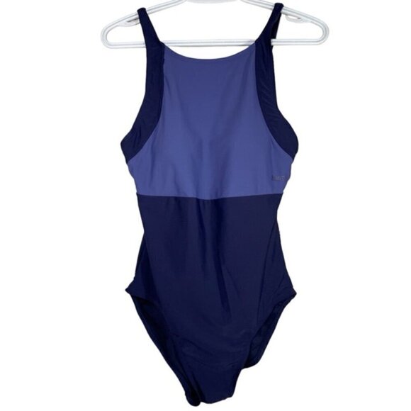 Roots Padded Purple One Piece Swimsuit size 10 - Picture 1 of 7